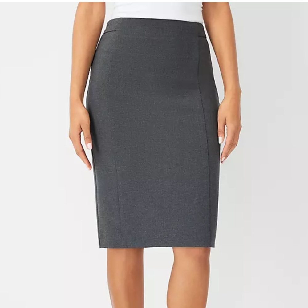 Ann Taylor Twilight Grey Pencil Skirt